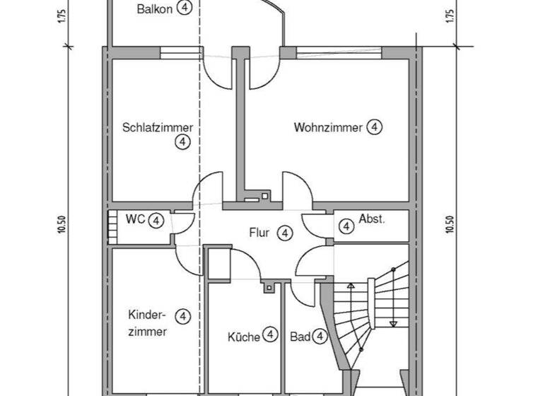 Wohnung zur Miete 1.350 € 3 Zimmer 74 m² 3. Geschoss Ost Stuttgart 70186