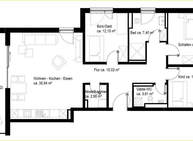 Wohnung zur Miete 1.620 € 4 Zimmer 111,5 m²<br/>Wohnfläche Dachgeschoss<br/>Geschoss ab sofort<br/>Verfügbarkeit Plattling Plattling 94447