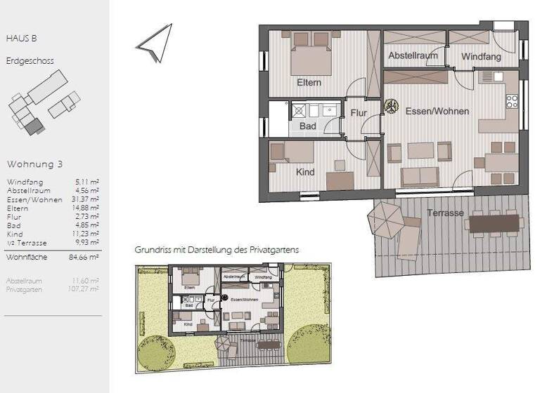 Wohnung zum Kauf 412.000 € 3 Zimmer 85,2 m² Straubing 94315