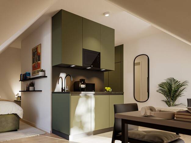 Studio zum Kauf - Erstbezug provisionsfrei 197.900 € 1 Zimmer 23,1 m² 3. Geschoss frei ab 01.09.2026 Haunstetten Augsburg 86179