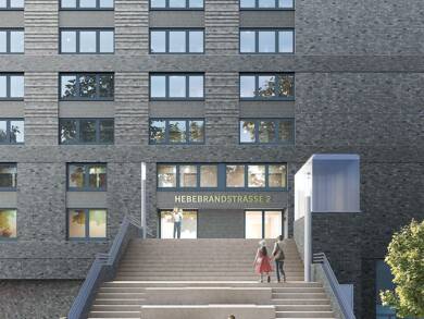 Wohnung zur Miete - Erstbezug 1.340 € 2 Zimmer 50,1 m² 5. Geschoss frei ab 01.08.2025 Hebebrandstr. 2 Barmbek-Nord Hamburg 22297
