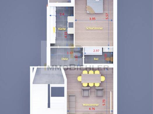 Wohnung zum Kauf 424.000 € 2 Zimmer 70 m² 1. Geschoss Neustadt-Süd Köln 50677
