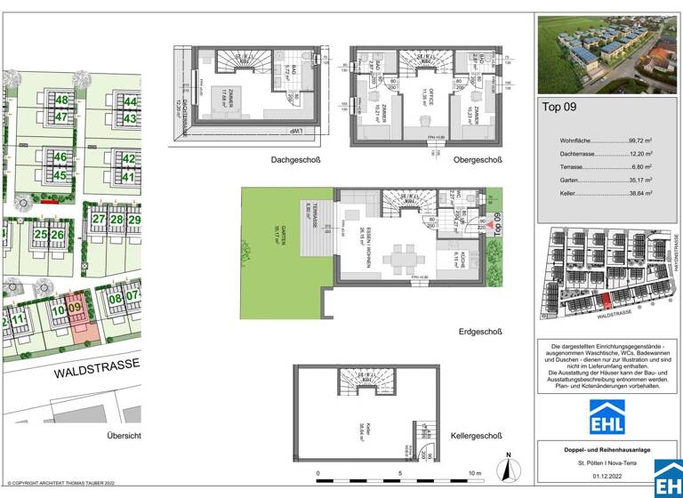 Doppelhaushälfte zum Kauf - Erstbezug 449.000 € 4 Zimmer 99,7 m² Waldstraße St. Pölten 3100