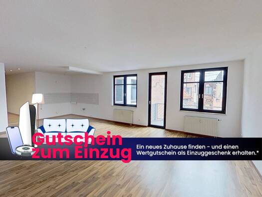 Wohnung zur Miete - Erstbezug 559 € 3 Zimmer 92,3 m² 3. Geschoss frei ab 16.10.2026 Querstraße 30 Eisenach Eisenach 99817