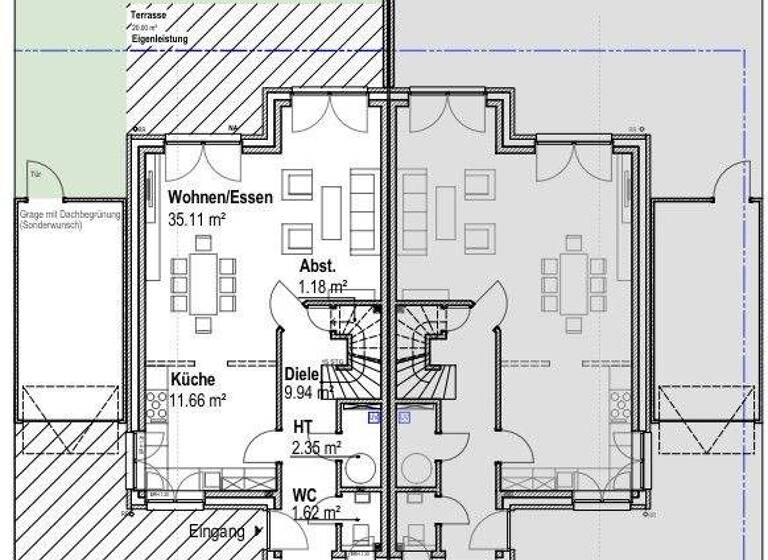 Doppelhaushälfte zum Kauf - Erstbezug 449.500 € 4 Zimmer 120 m² 275 m² Grundstück Roßmühle 23a Hamminkeln 46499