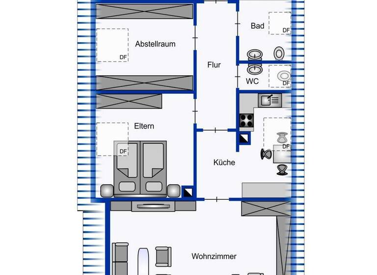 Wohnung zur Miete 450 € 3 Zimmer 65 m² frei ab sofort Neuer Weg 7 Hücker-Aschen Spenge 32139