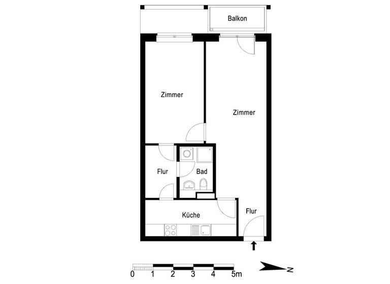 Wohnung zur Miete 889 € 2 Zimmer 57,3 m² 2. Geschoss Stendaler Straße 77 Hellersdorf Berlin 12627