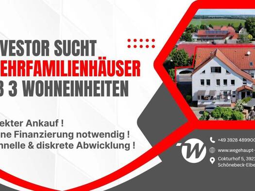Mehrfamilienhaus zum Kauf provisionsfrei 600 m² 500 m² Grundstück Grünewalde Schönebeck (Elbe) 39218