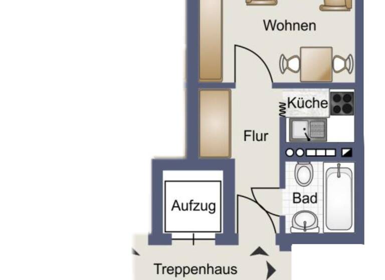 Wohnung zur Miete 595 € 1 Zimmer 27 m²<br/>Wohnfläche 1.<br/>Geschoss Marienberg Nürnberg 90411