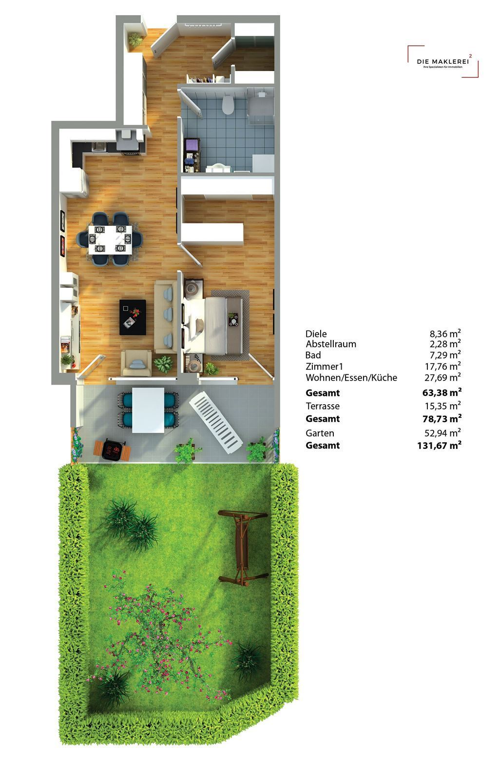 Wohnung zum Kauf 418.000 € 2 Zimmer 63,2 m²<br/>Wohnfläche 01.03.2025<br/>Verfügbarkeit Kufstein 6330