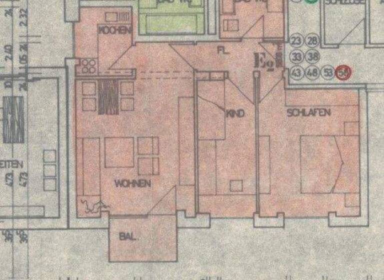 Wohnung zum Kauf 185.000 € 3 Zimmer 58,8 m² 8. Geschoss Prager Straße 8 Waldkraiburg 84478