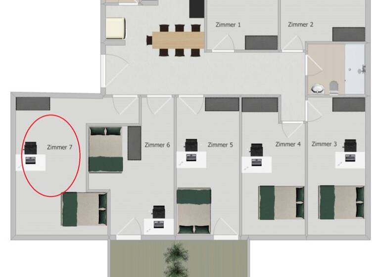 WG-Zimmer zur Miete 795 € 21 m² Geschoss 1/3 frei ab 15.04.2026 Hölderlinstraße 16 Innenstadt Tübingen 72074