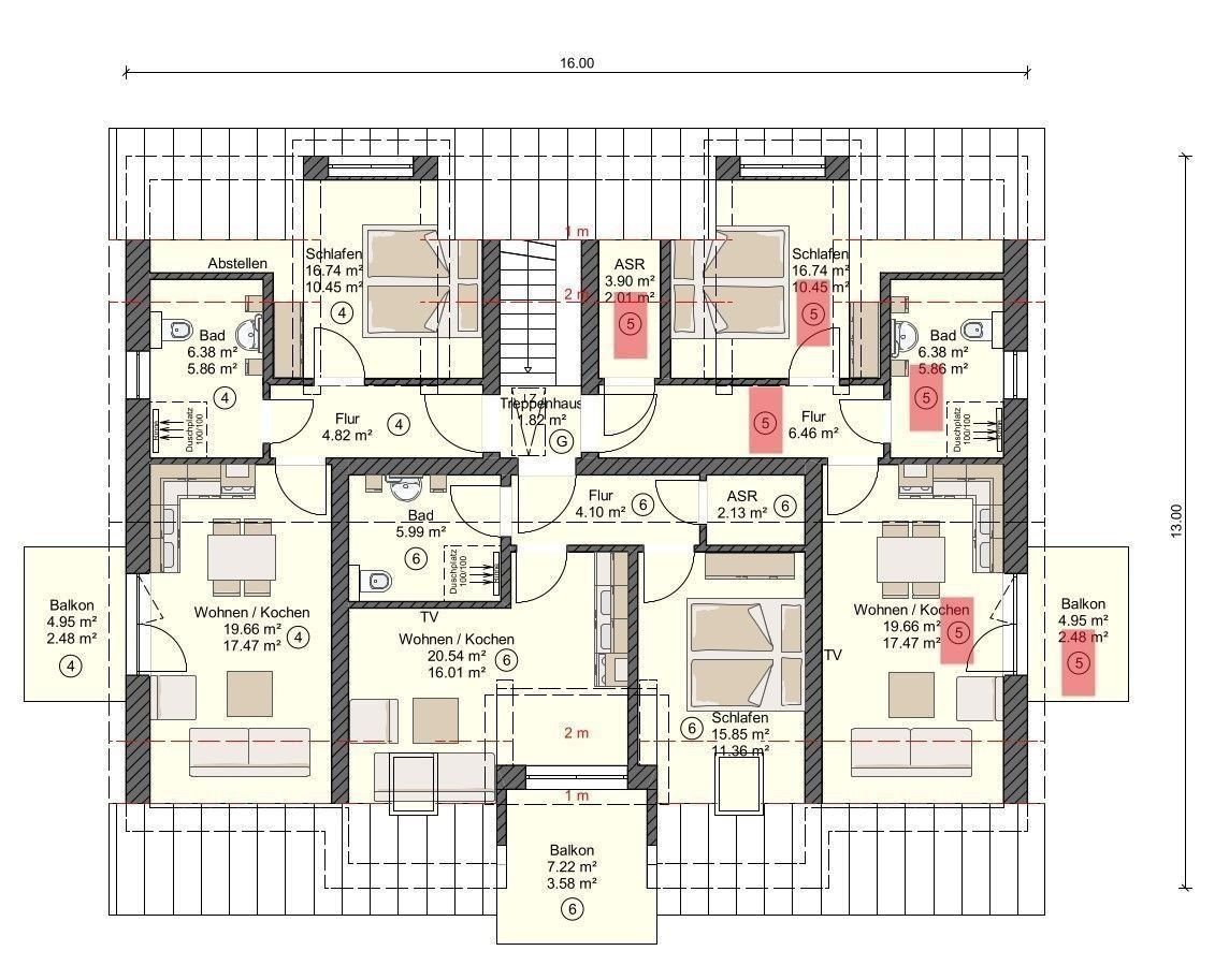 Wohnung zur Miete 1.400 € 2 Zimmer 45 m²<br/>Wohnfläche 1.<br/>Geschoss Zingst Zingst 18374