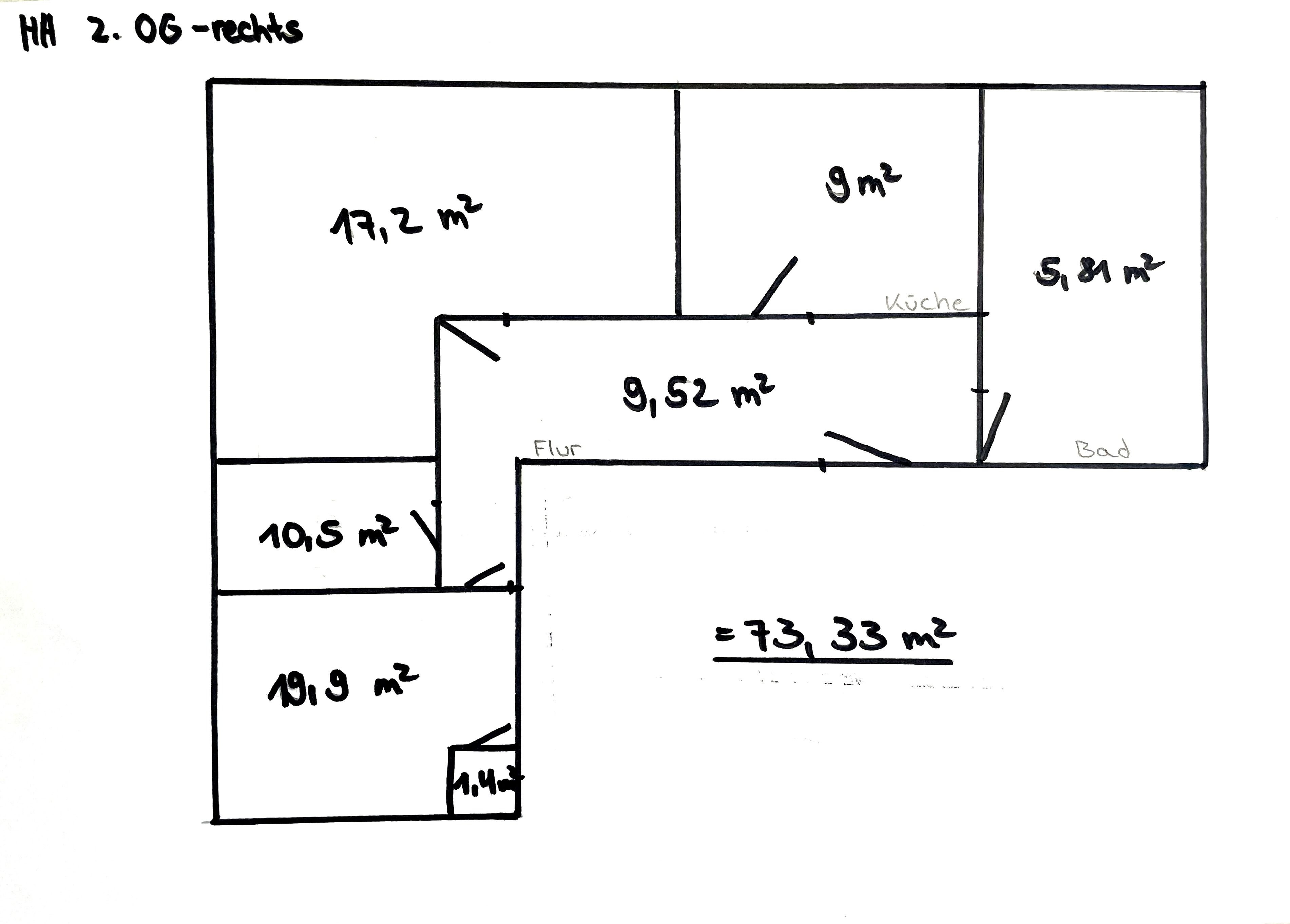 Wohnung zur Miete 513 € 3 Zimmer 73,3 m²<br/>Wohnfläche 2.<br/>Geschoss ab sofort<br/>Verfügbarkeit Karlstr. 18 Limbach-Oberfrohna Limbach-Oberfrohna 09212