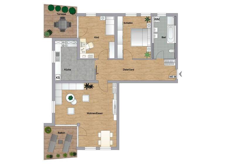 Wohnung zum Kauf 275.000 € 3 Zimmer 101,9 m² 1. Geschoss Freudenstadt 72250