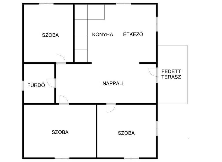 Einfamilienhaus zum Kauf 181.600 € 4 Zimmer 90 m² 1.481 m² Grundstück frei ab sofort Balatonboglár