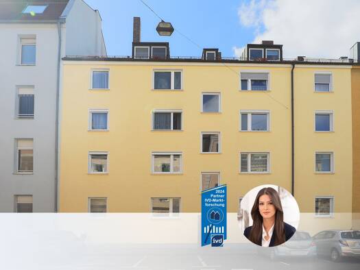 Wohnung zum Kauf 159.000 € 2 Zimmer 59,5 m² 3. Geschoss Südstadt Fürth 90763