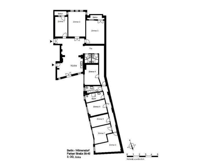 WG-Zimmer zur Miete 699 € 12 m² frei ab 01.05.2026 Pariser Str. 39/40 Wilmersdorf Berlin 10707