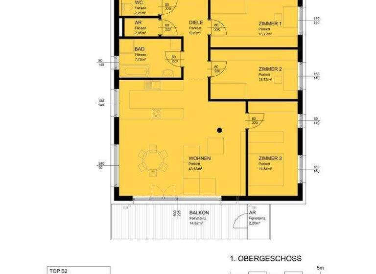 Wohnung zum Kauf - Erstbezug 579.648 € 4,5 Zimmer 121 m² frei ab 01.12.2027 Luftenberg an der Donau 4225