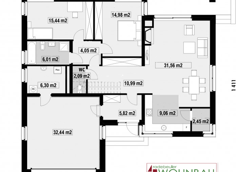 Bungalow zum Kauf 560.600 € 3 Zimmer 108 m² 1.290 m² Grundstück Weinböhla 01689