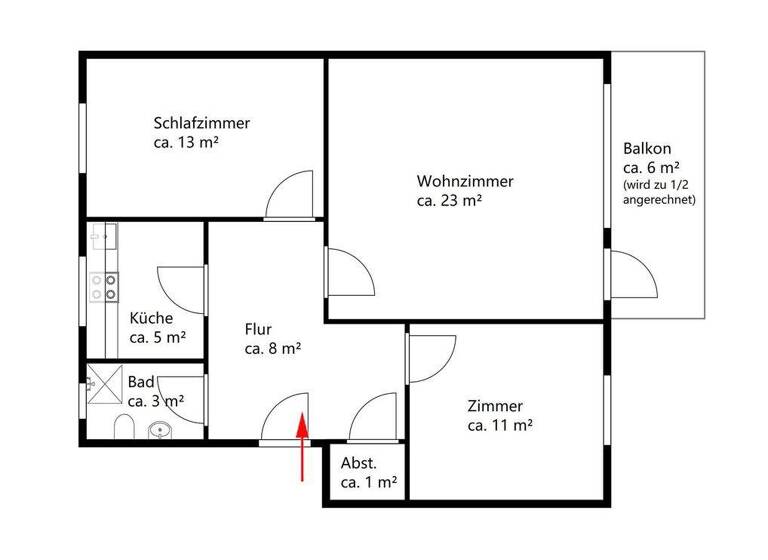 Wohnung zur Miete 760 € 3 Zimmer 70 m² frei ab 01.03.2026 Lehesterdeich Bremen 28357
