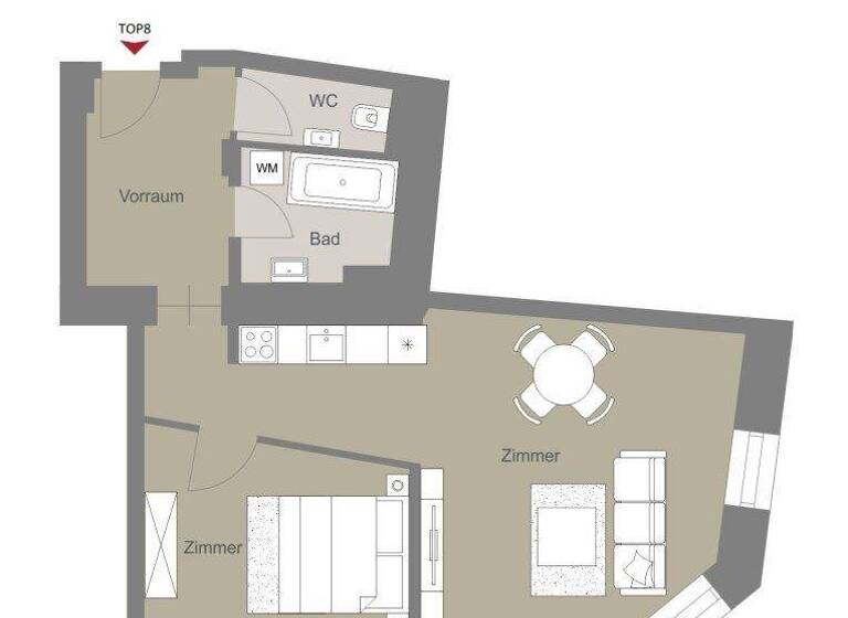 Wohnung zum Kauf 380.000 € 2 Zimmer 63,2 m² 2. Geschoss Wien 1150
