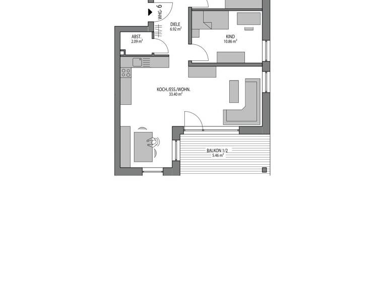 Wohnung zum Kauf provisionsfrei 487.200 € 3 Zimmer 78,7 m²<br/>Wohnfläche EG<br/>Geschoss Pfuhl Neu-Ulm 89233