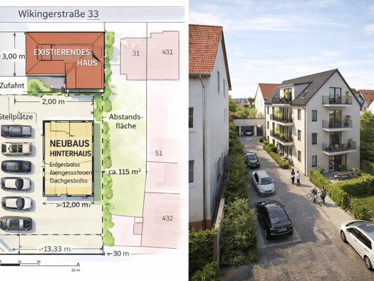 Mehrfamilienhaus zum Kauf provisionsfrei 850.000 € 9 Zimmer 505 m² 446 m² Grundstück Wikingerstraße 33 Bieber Offenbach am Main 63069