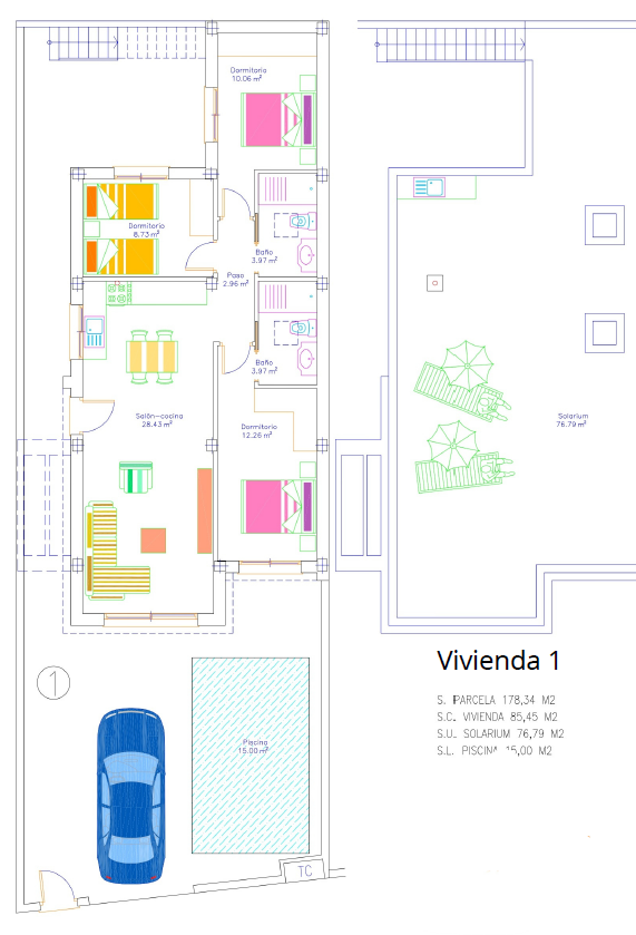 Einfamilienhaus zum Kauf provisionsfrei 289.000 € 4 Zimmer 100 m²<br/>Wohnfläche 178 m²<br/>Grundstück San Javier 30730 