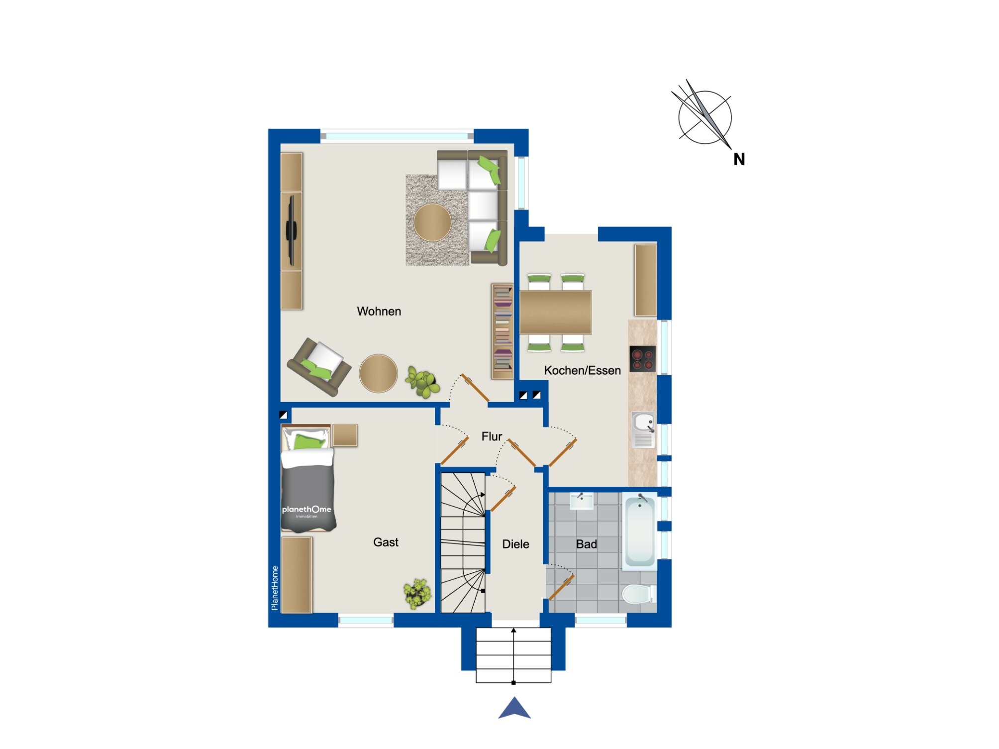 Doppelhaushälfte zum Kauf 349.000 € 6 Zimmer 105 m²<br/>Wohnfläche 406 m²<br/>Grundstück Feucht Feucht 90537