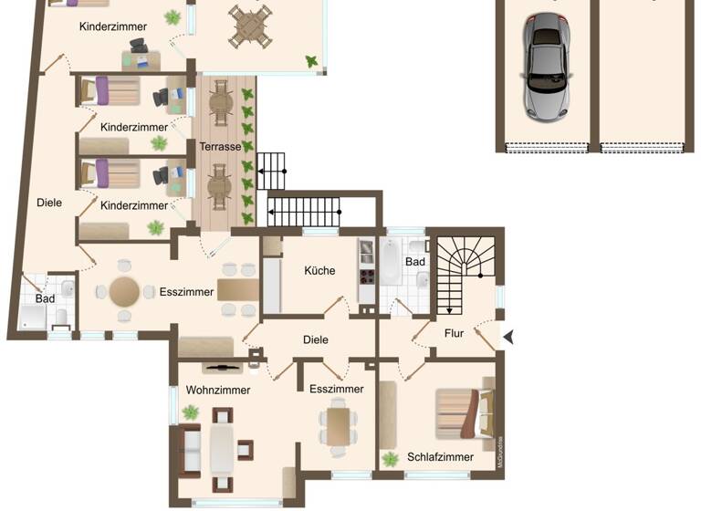 Mehrfamilienhaus zum Kauf 345.000 € 10 Zimmer 266,8 m² 708 m² Grundstück Bersenbrück 49593