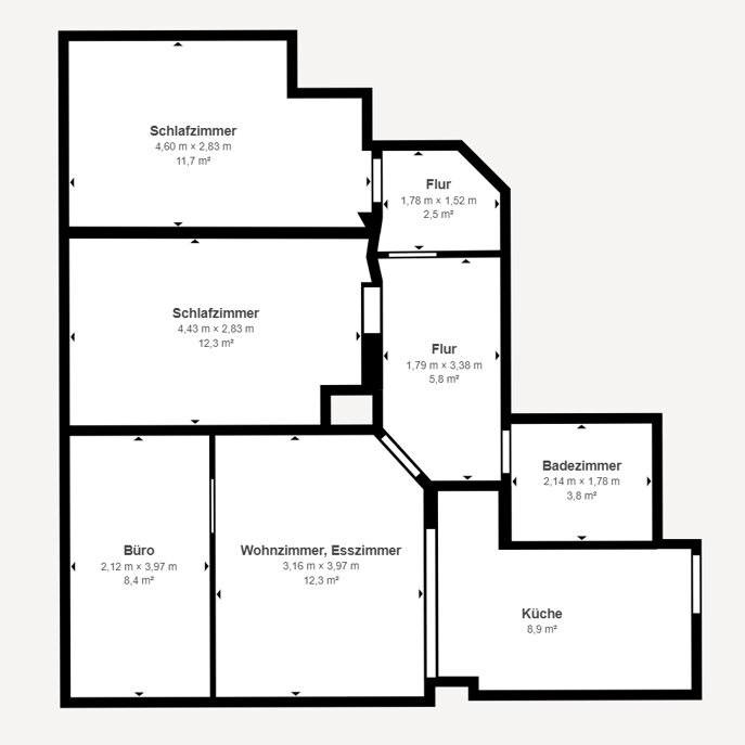 Wohnung zum Kauf 329.000 € 4 Zimmer 69,1 m²<br/>Wohnfläche 1.<br/>Geschoss Seelberg Stuttgart Bad Cannstatt 70372