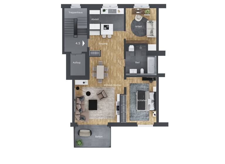 Wohnung zum Kauf provisionsfrei 593.900 € 3 Zimmer 102,4 m²<br/>Wohnfläche 1.<br/>Geschoss Humbserstraße 24 Südstadt Fürth 90763