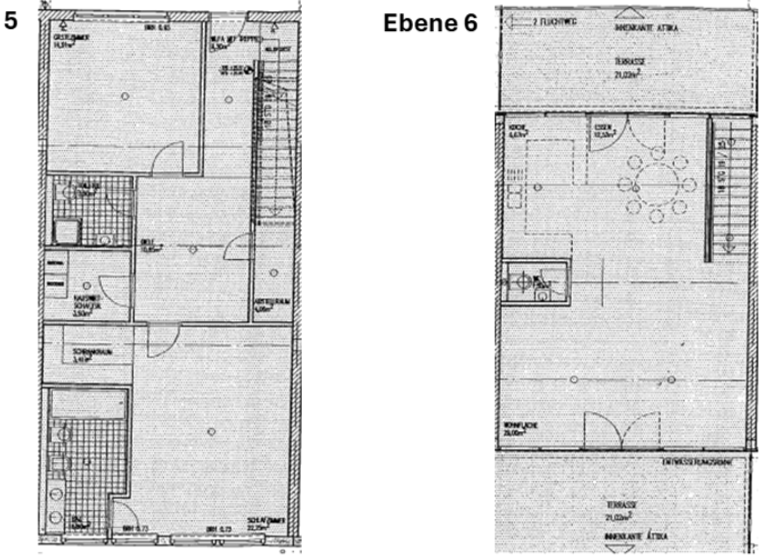 Maisonette zur Miete 2.083 € 3 Zimmer 149,8 m² 5. Geschoss Mitte Stuttgart, Mitte 70174