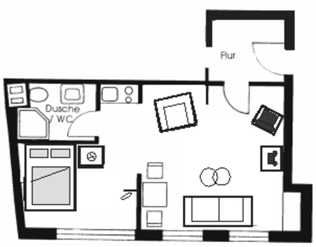 Wohnung zur Miete Wohnen auf Zeit 1.590 € 2 Zimmer 33 m²<br/>Wohnfläche 14.12.2024<br/>Verfügbarkeit Badensche Straße Wilmersdorf Berlin 10715