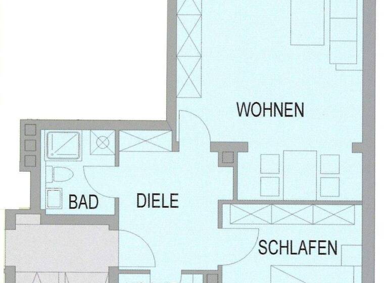 Wohnung zum Kauf 239.000 € 2 Zimmer 58 m² 1. Geschoss Wöhrd Nürnberg 90489
