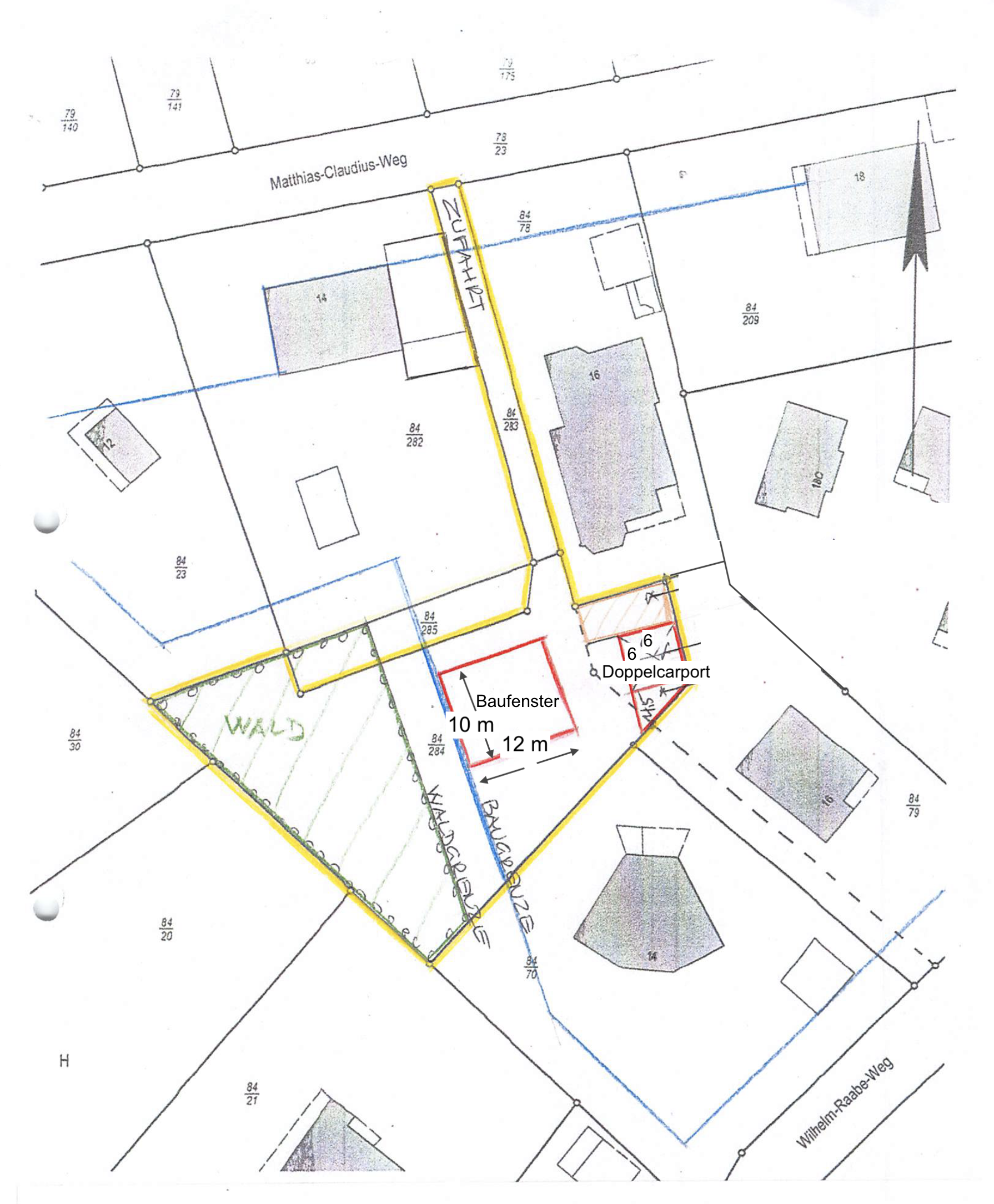 Grundstück zum Kauf 395.000 € 1.256 m²<br/>Grundstück Matthias-Claudius-Weg 14a Steinbeck Buchholz in der Nordheide 21244