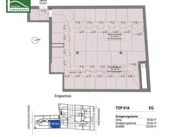 Lagerhalle zum Kauf - Erstbezug 312.001 € 103 m² Lagerfläche Donaufelder Straße 205 Wien 1220