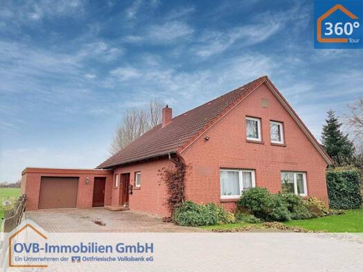 Einfamilienhaus zum Kauf 245.000 € 3 Zimmer 110 m² 1.244 m² Grundstück Woltzeten Krummhörn 26736