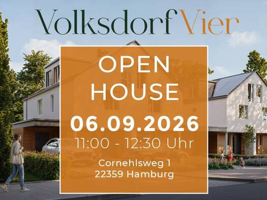 Doppelhaushälfte zum Kauf - Erstbezug 919.000 € 5 Zimmer 136,1 m² 431 m² Grundstück frei ab 01.10.2026 Volksdorf Wandsbek 22359