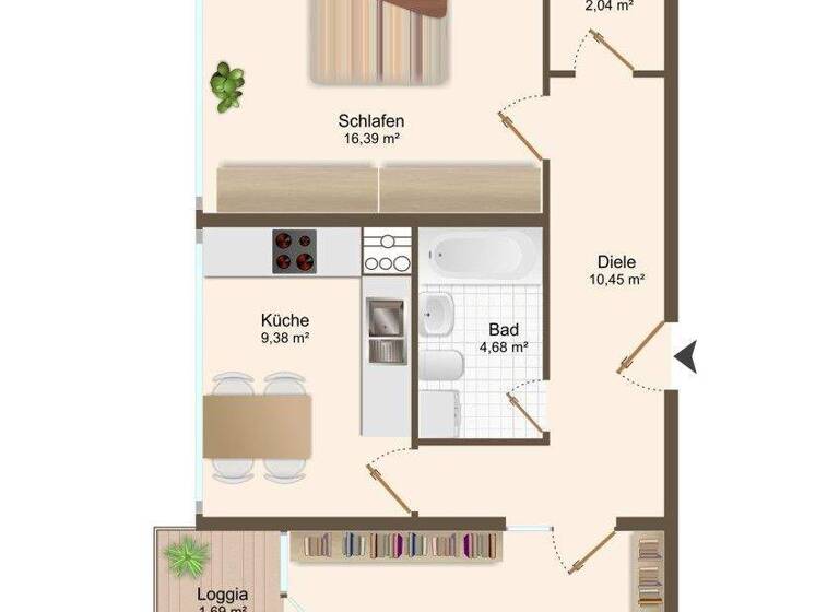 Wohnung zum Kauf 139.000 € 2,5 Zimmer 64,8 m² Ost Recklinghausen 45665