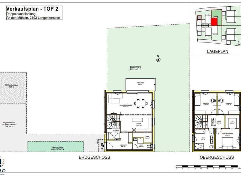 Doppelhaushälfte zum Kauf - Erstbezug provisionsfrei 450.000 € 4 Zimmer 119,8 m² Langenzersdorf 2103