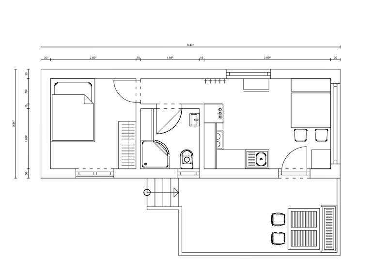 Chalet zum Kauf - Erstbezug provisionsfrei 119.900 € 26 m² 200 m² Grundstück frei ab 01.05.2026 Neudeck Wasserburg am Inn 83547