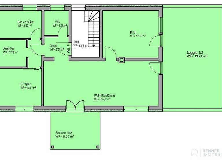 Wohnung zum Kauf 469.000 € 3,5 Zimmer 111,8 m² Hainsacker Lappersdorf 93138