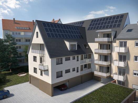 Wohnung zum Kauf - Neubau provisionsfrei 359.800 € 2 Zimmer 56,7 m² 1. Geschoss Pegnitzstraße 37-39 Innenstadt Fürth 90762