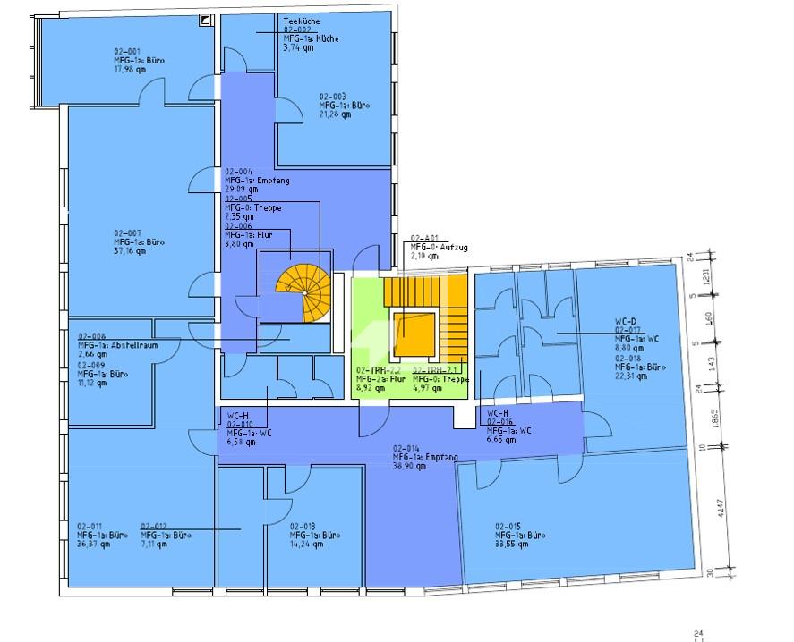 Bürogebäude zur Miete 13,50 € 300 m²<br/>Bürofläche Altstadt / St. Lorenz Nürnberg 90402