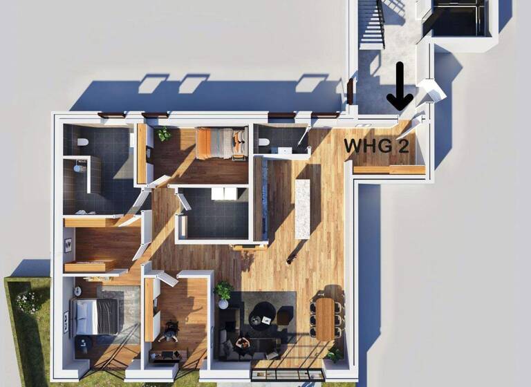 Wohnung zur Miete 1.450 € 4 Zimmer 122 m² 1. Geschoss frei ab 01.04.2026 Laxten Lingen 49809