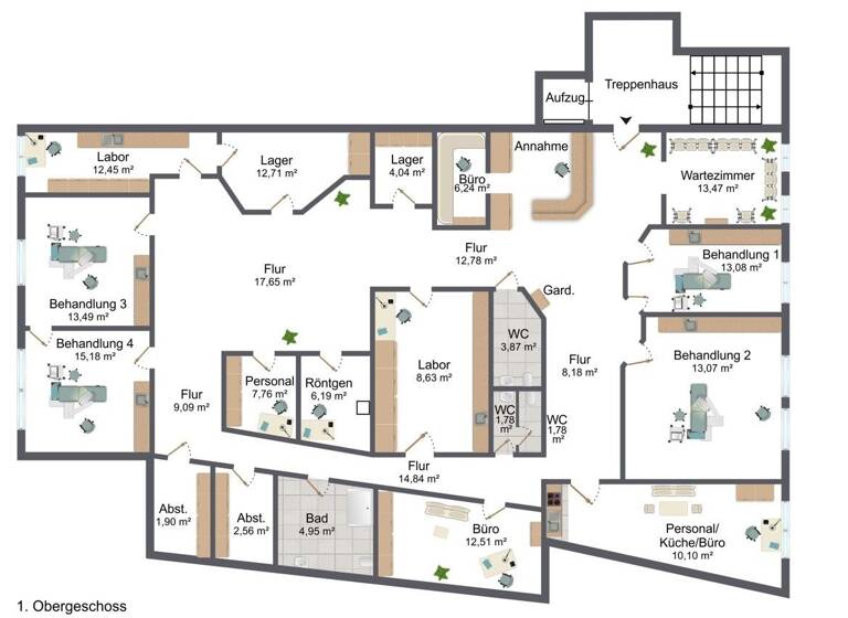 Praxis zur Miete 1.900 € 14 Zimmer 228,3 m² Bürofläche teilbar ab 100 m² Syke 28857