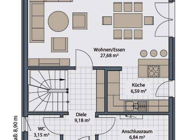 Einfamilienhaus zum Kauf provisionsfrei 523.000 € 4 Zimmer 105 m² 345 m² Grundstück Gomaringen 72810