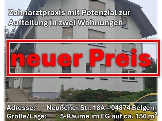 Praxis zum Kauf 140.000 € 150 m² Bürofläche Belgern Belgern-Schildau 04874